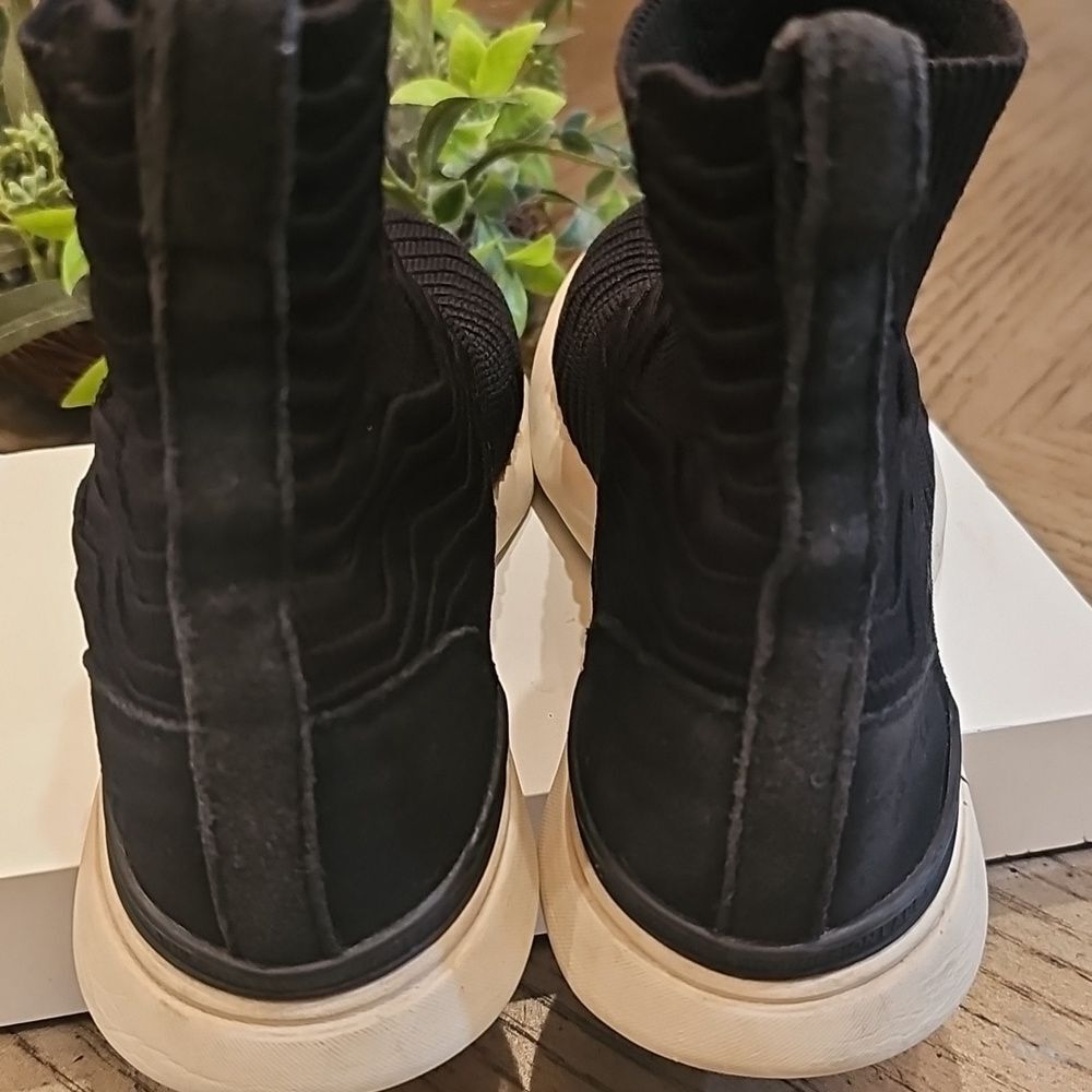 APL Black Knit Slip-On Sock Sneakers with White Sole - Picture 7 of 9